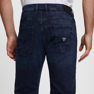 Guess Men's Dark Blue Wash Skinny Scotch Fit Jeans 30x32 EUC